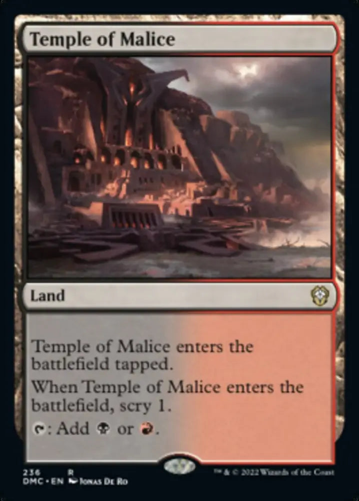 Temple of Malice [Dominaria United Commander] - MTG Single
