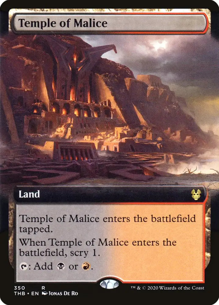 Temple of Malice (Extended Art) [Theros Beyond Death] - MTG Single