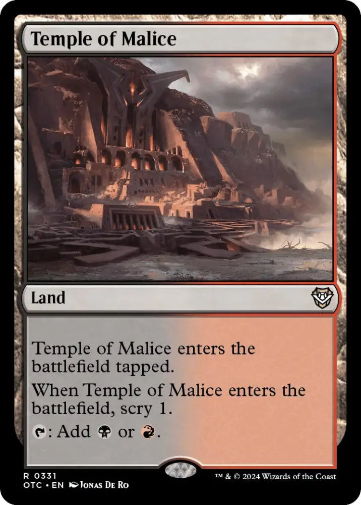 Temple of Malice [Outlaws of Thunder Junction Commander] - MTG Single