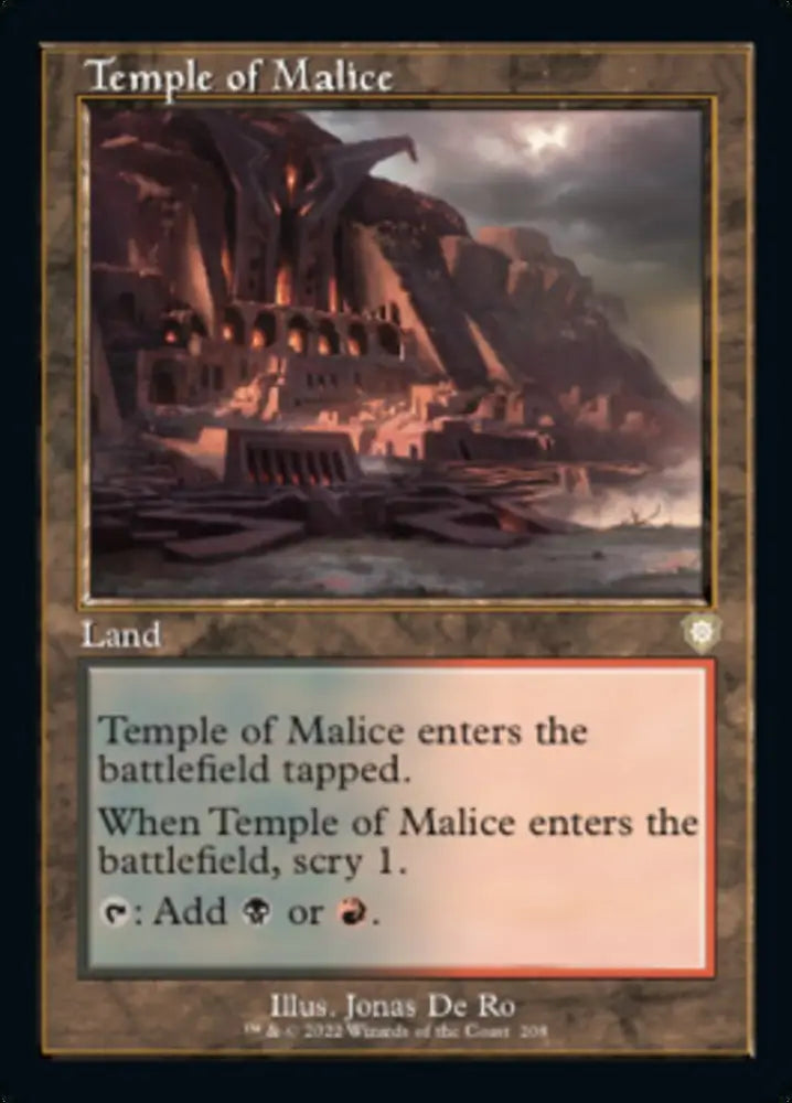 Temple of Malice (Retro) [The Brothers’ War Commander] - MTG Single