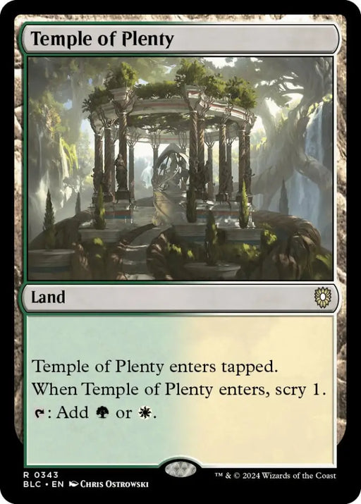 Temple of Plenty [Bloomburrow Commander] - MTG Single