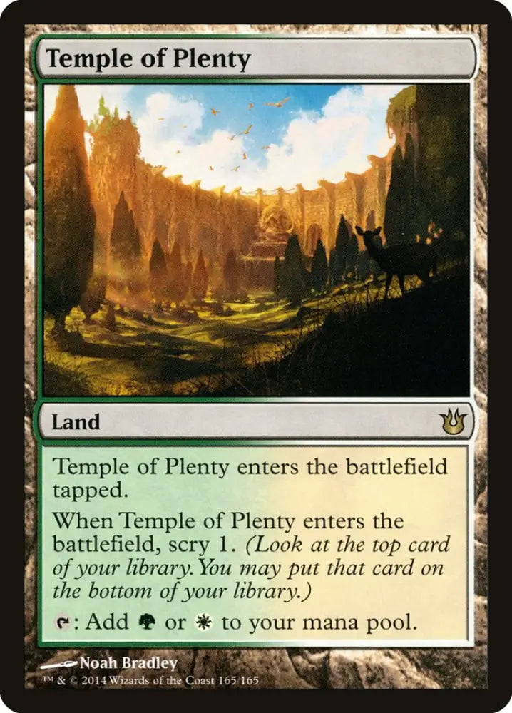 Temple of Plenty [Born of the Gods] - MTG Single