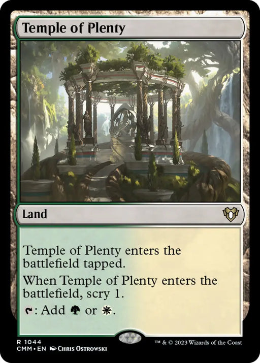 Temple of Plenty [Commander Masters] - MTG Single