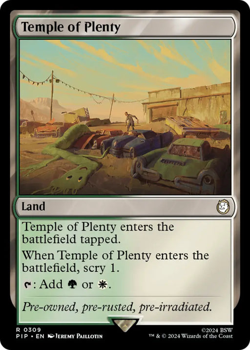 Temple of Plenty [Fallout] - MTG Single