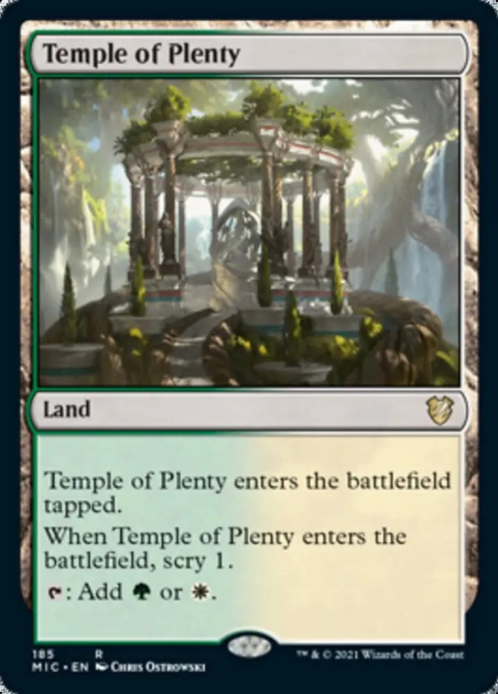 Temple of Plenty [Innistrad: Midnight Hunt Commander] - MTG Single