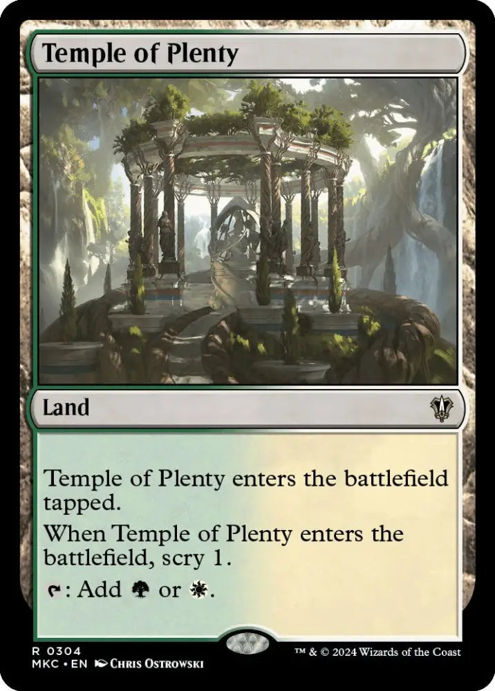 Temple of Plenty [Murders at Karlov Manor Commander] - MTG Single