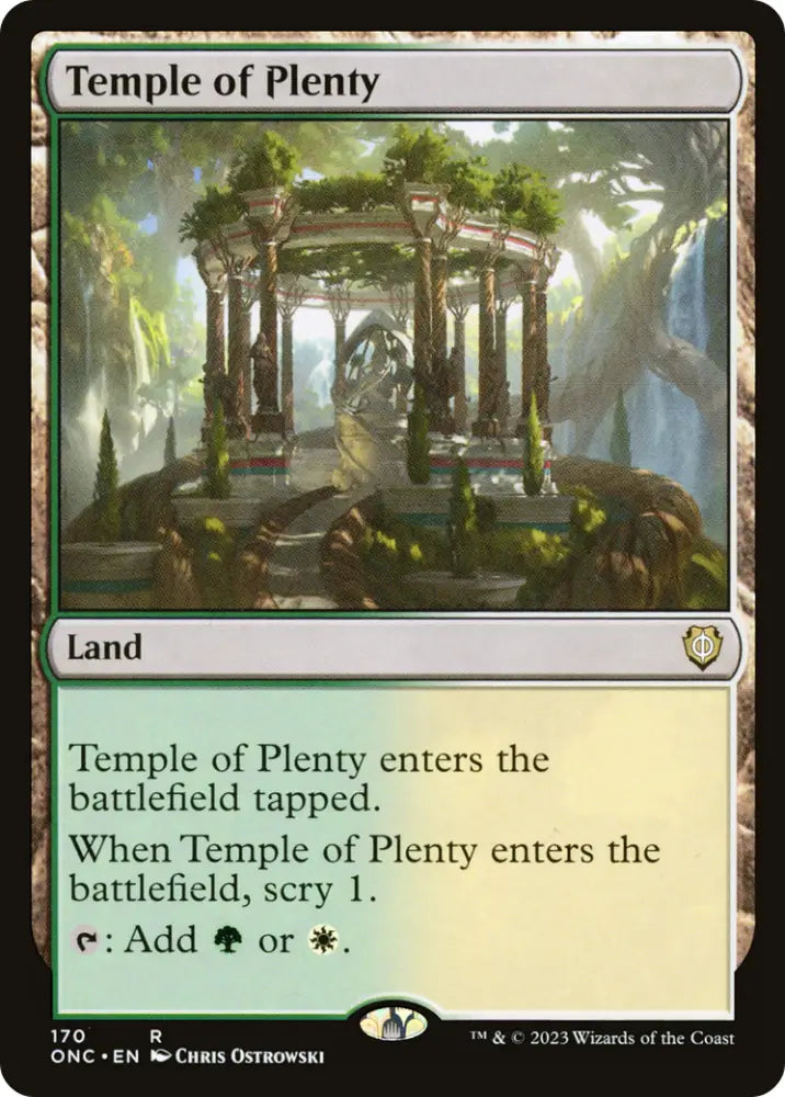 Temple of Plenty [Phyrexia: All Will Be One Commander] - MTG Single
