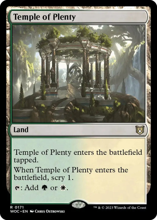 Temple of Plenty [Wilds of Eldraine Commander] - MTG Single