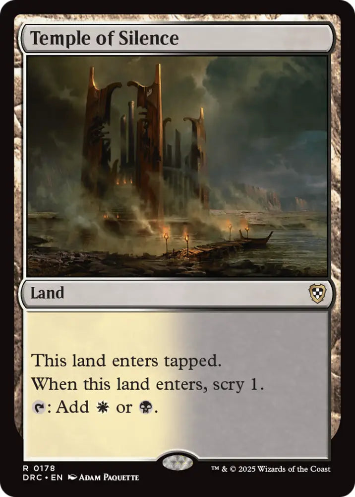 Temple of Silence [Aetherdrift Commander] - MTG Single