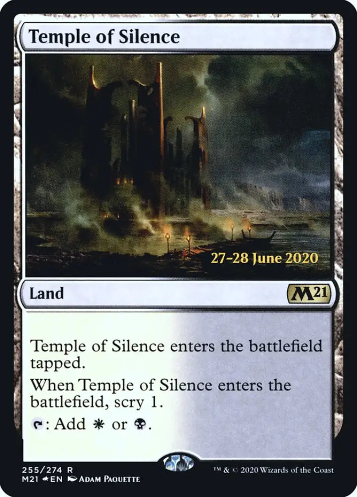 Temple of Silence [Core Set 2021 Prerelease Promos] - MTG Single