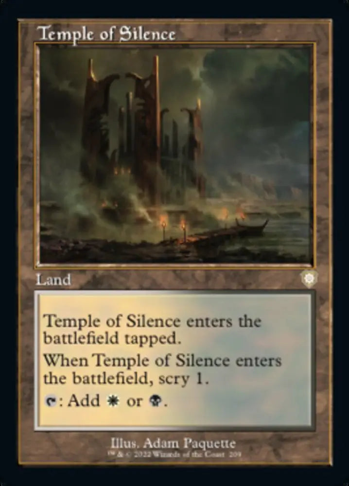 Temple of Silence (Retro) [The Brothers’ War Commander] - MTG Single