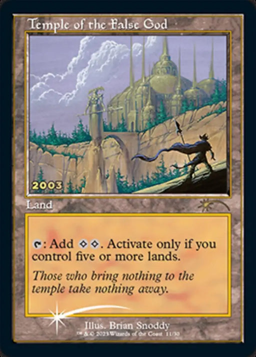 Temple of the False God [30th Anniversary Promos] - MTG Single