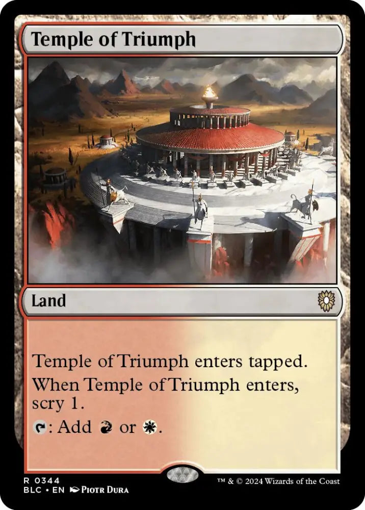 Temple of Triumph [Bloomburrow Commander] - MTG Single