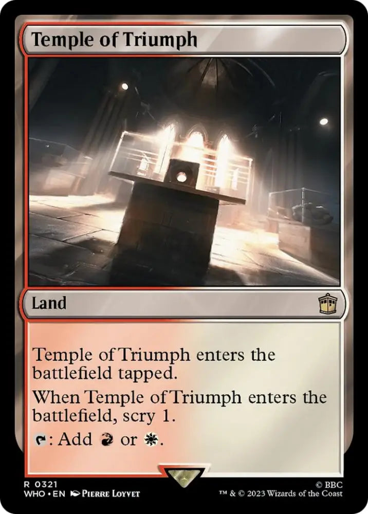 Temple of Triumph [Doctor Who] - MTG Single