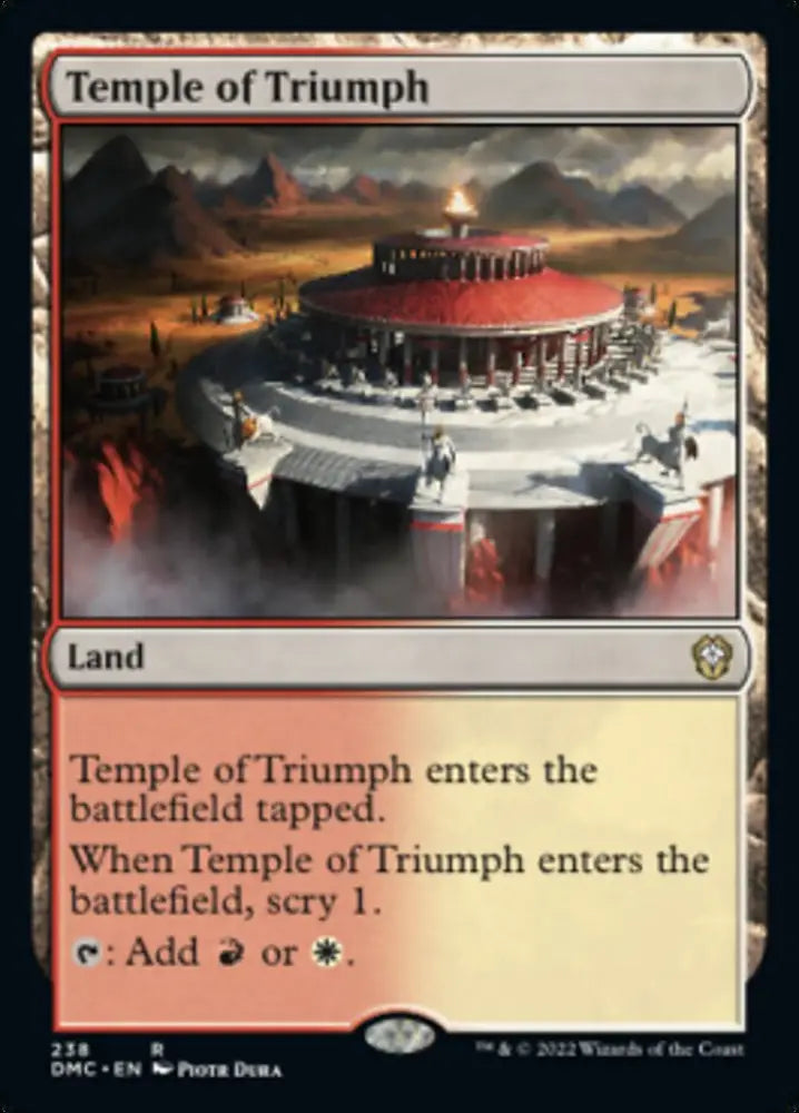 Temple of Triumph [Dominaria United Commander] - MTG Single