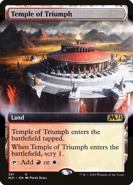 Temple of Triumph (Extended Art) [Core Set 2021] - MTG Single