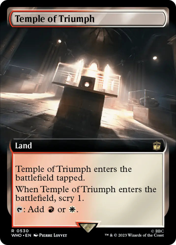 Temple of Triumph (Extended Art) [Doctor Who] - MTG Single
