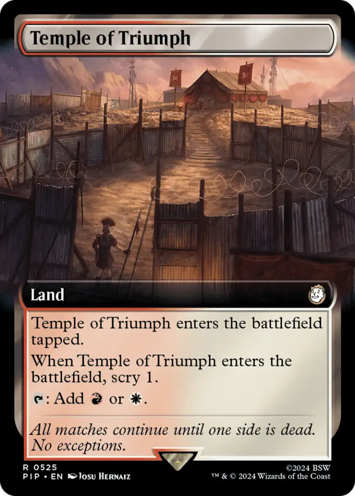 Temple of Triumph (Extended Art) [Fallout] - MTG Single
