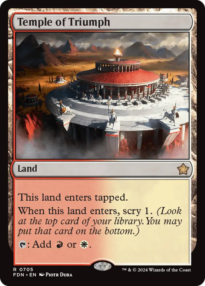 Temple of Triumph [Foundations] - MTG Single