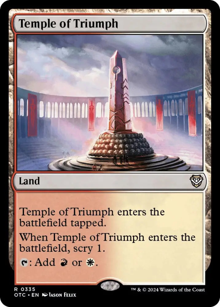 Temple of Triumph [Outlaws of Thunder Junction Commander] - MTG Single