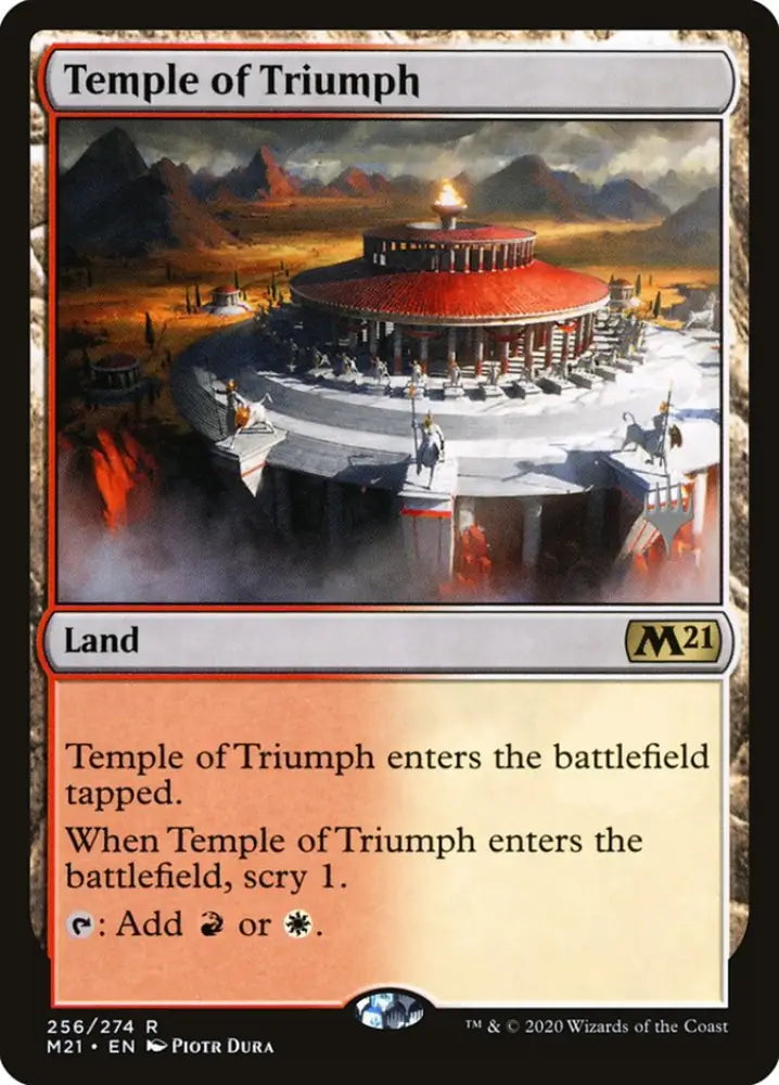 Temple of Triumph (Promo Pack) [Core Set 2021 Promos] - MTG Single