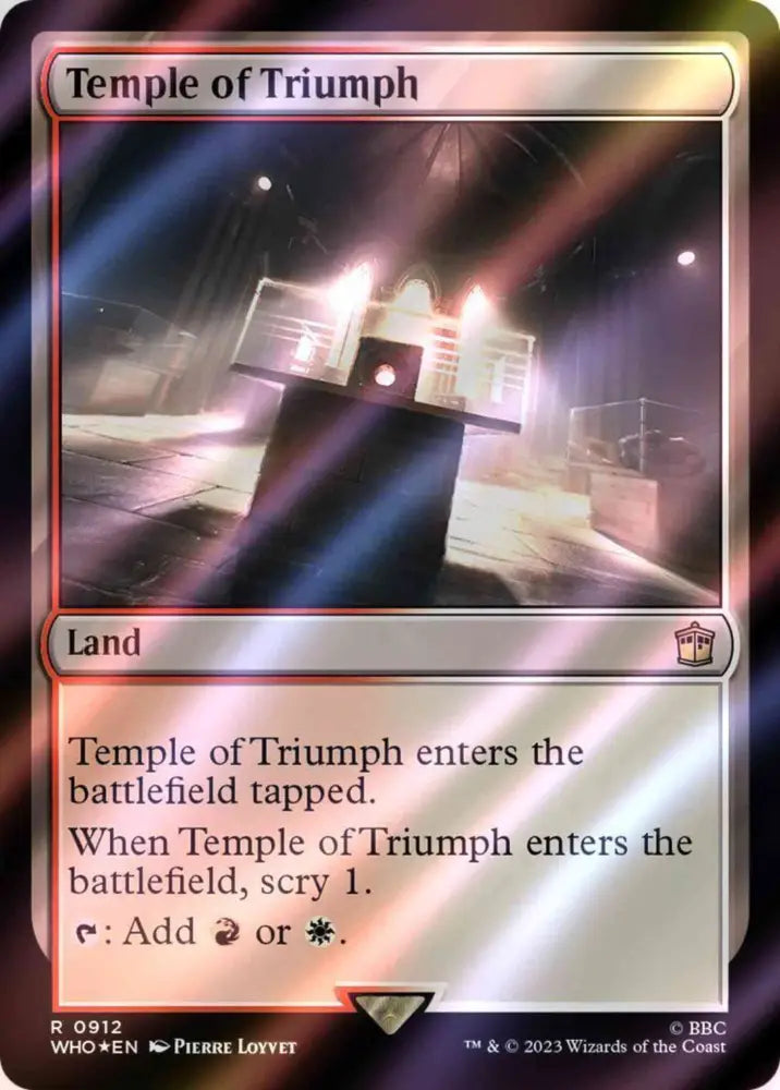 Temple of Triumph (Surge Foil) [Doctor Who] - Near Mint Foil - MTG Single