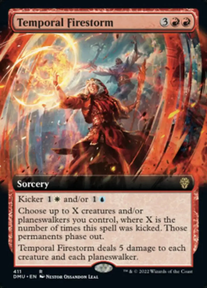 Temporal Firestorm (Extended Art) [Dominaria United] - MTG Single
