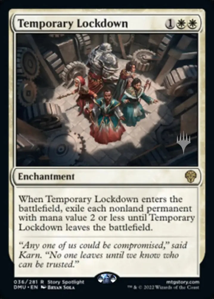 Temporary Lockdown (Promo Pack) [Dominaria United Promos] - MTG Single