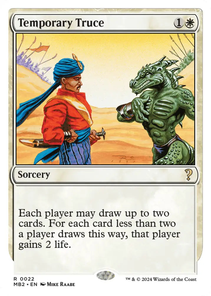 Temporary Truce (White Border) [Mystery Booster 2] - MTG Single