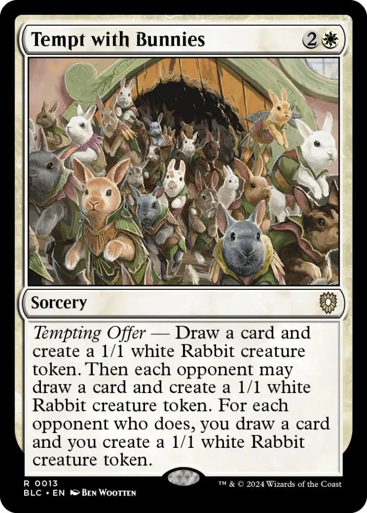 Tempt with Bunnies [Bloomburrow Commander] - MTG Single