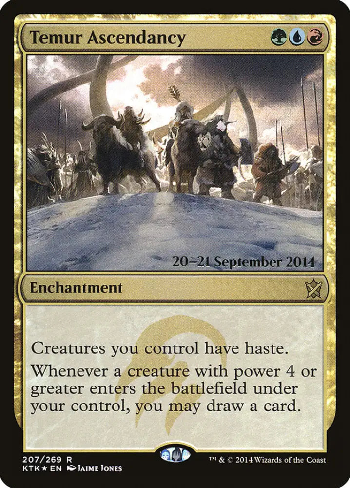 Temur Ascendancy [Khans of Tarkir Prerelease Promos] - MTG Single