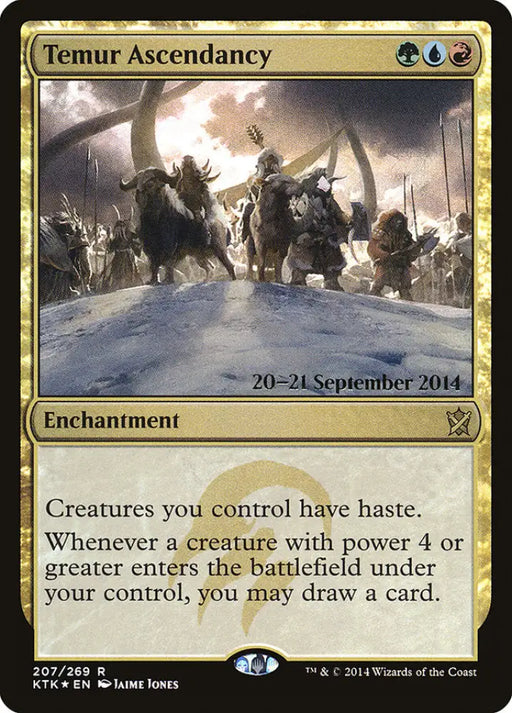 Temur Ascendancy [Khans of Tarkir Prerelease Promos] - MTG Single