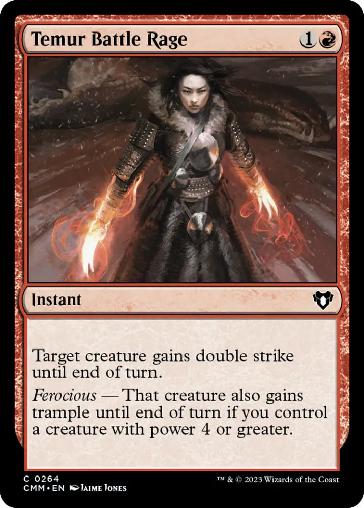 Temur Battle Rage [Commander Masters] - MTG Single