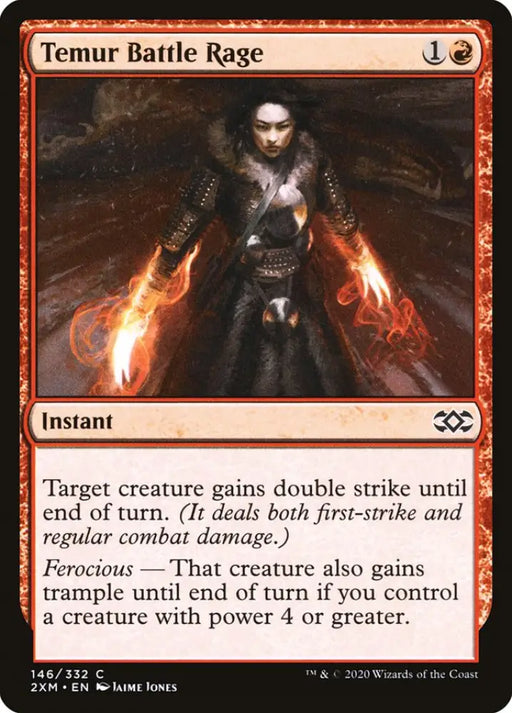 Temur Battle Rage [Double Masters] - MTG Single