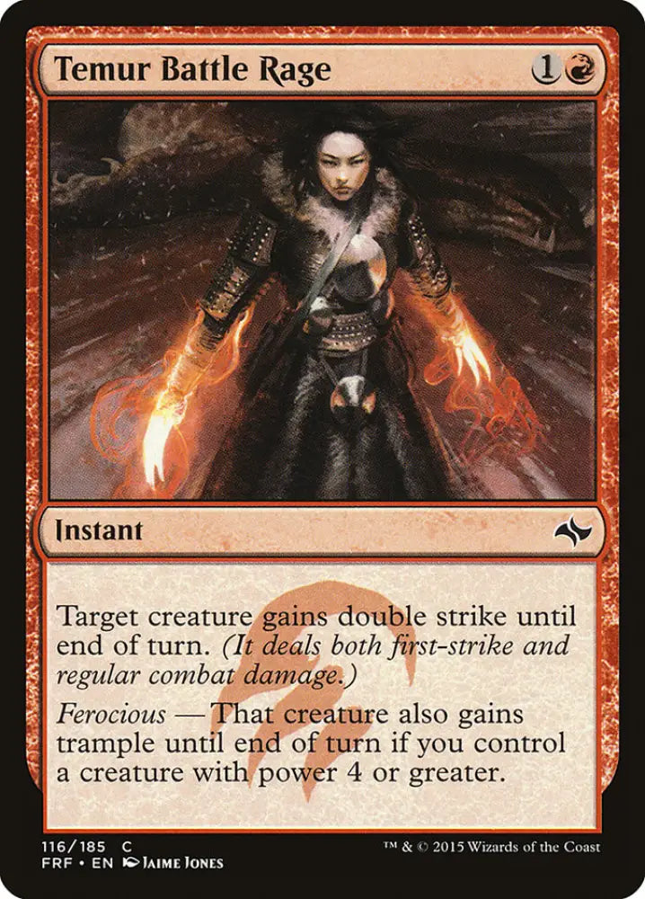 Temur Battle Rage [Fate Reforged] - MTG Single