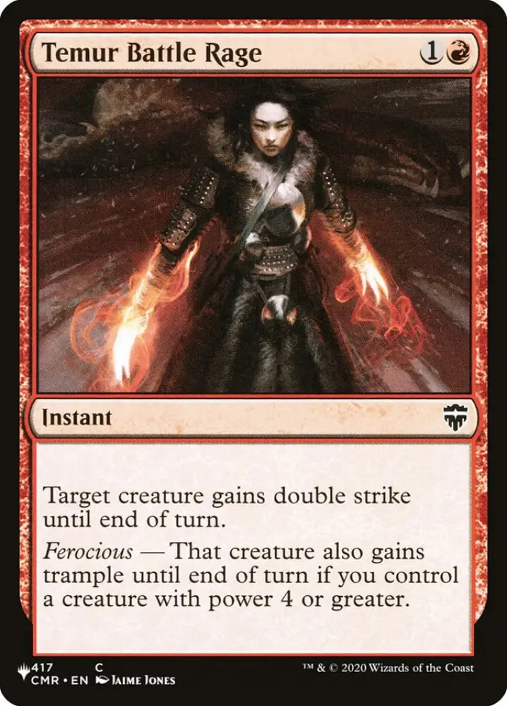 Temur Battle Rage [Secret Lair: Heads I Win Tails You Lose] - MTG Single