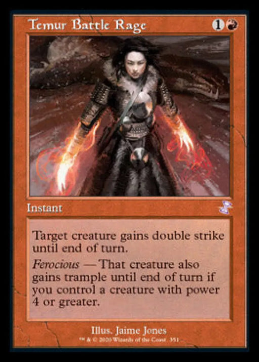 Temur Battle Rage (Timeshifted) [Time Spiral Remastered] - MTG Single