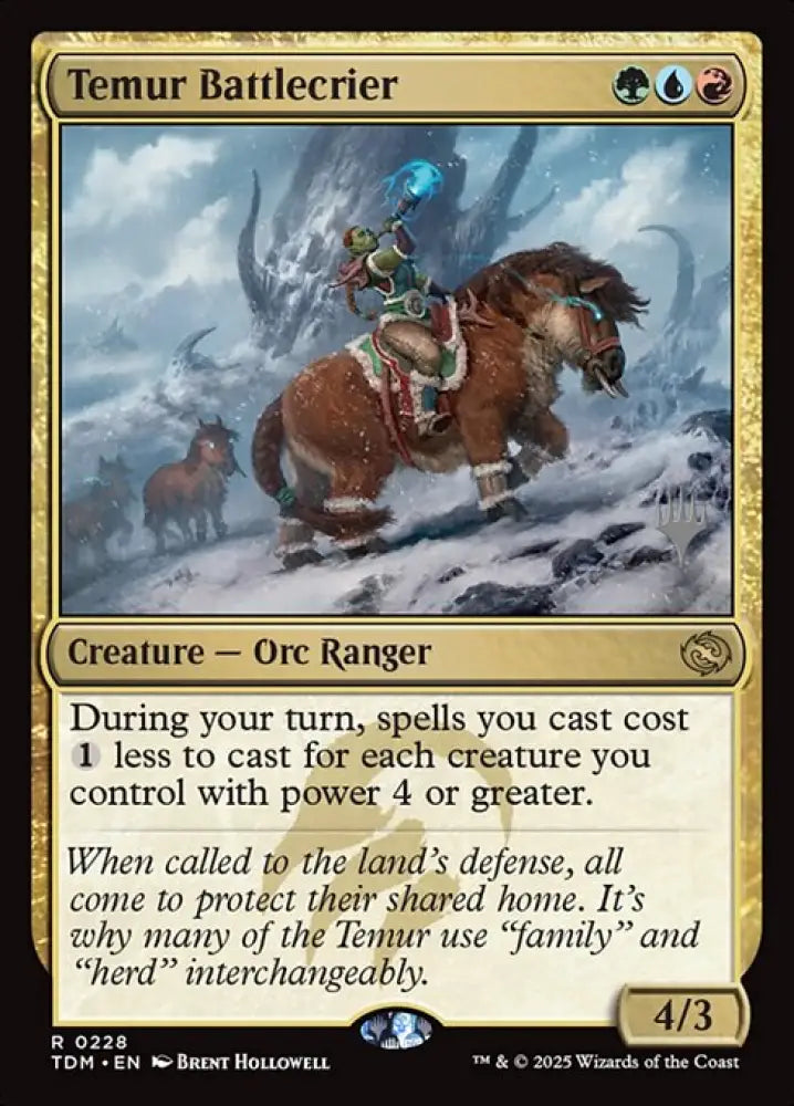 Temur Battlecrier (228p) [Tarkir: Dragonstorm Promos]