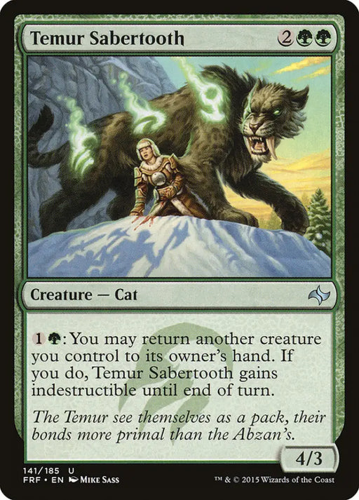 Temur Sabertooth [Fate Reforged] - MTG Single