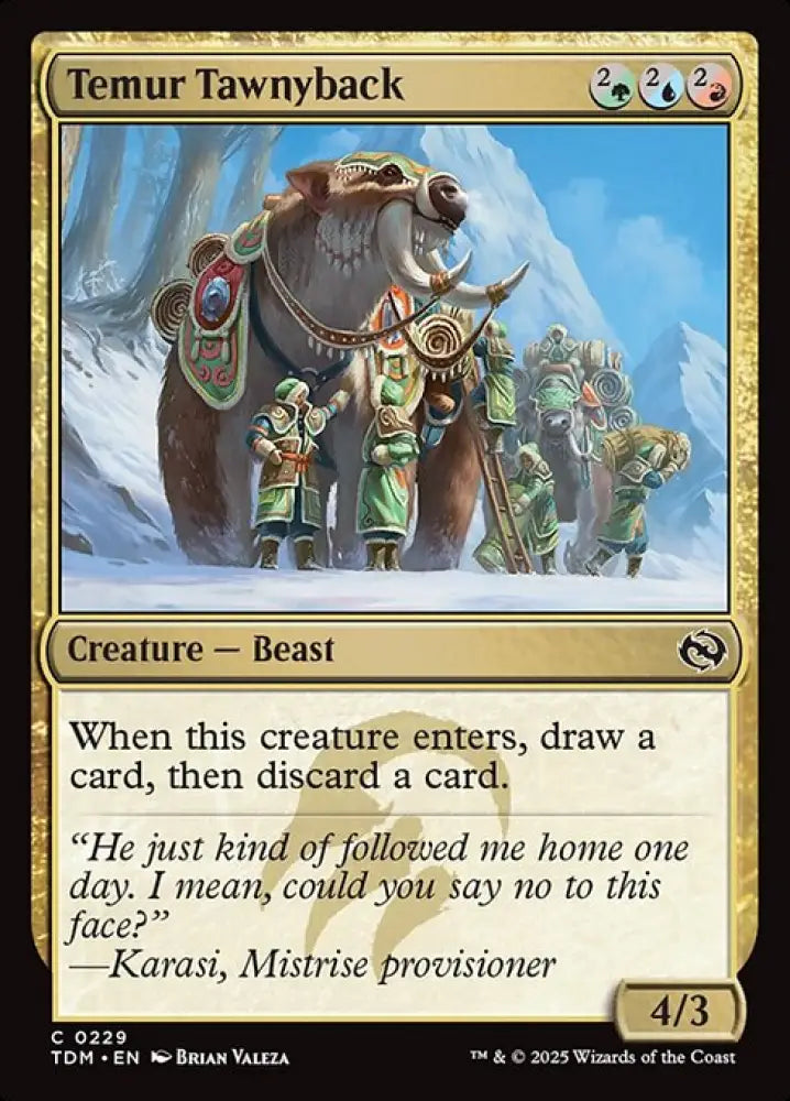 Temur Tawnyback (229) [Tarkir: Dragonstorm]