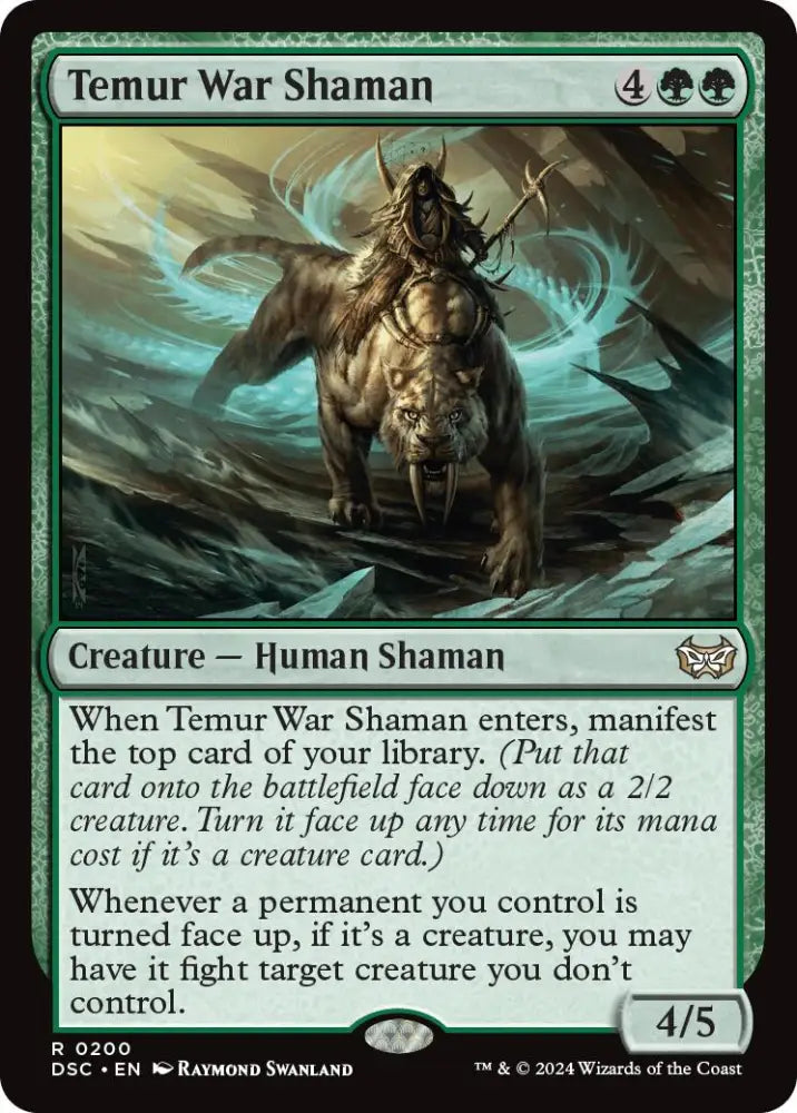 Temur War Shaman [Duskmourn: House of Horror Commander] - MTG Single