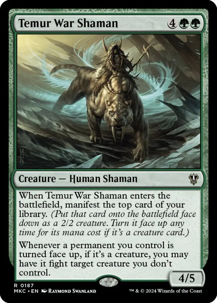 Temur War Shaman [Murders at Karlov Manor Commander] - MTG Single