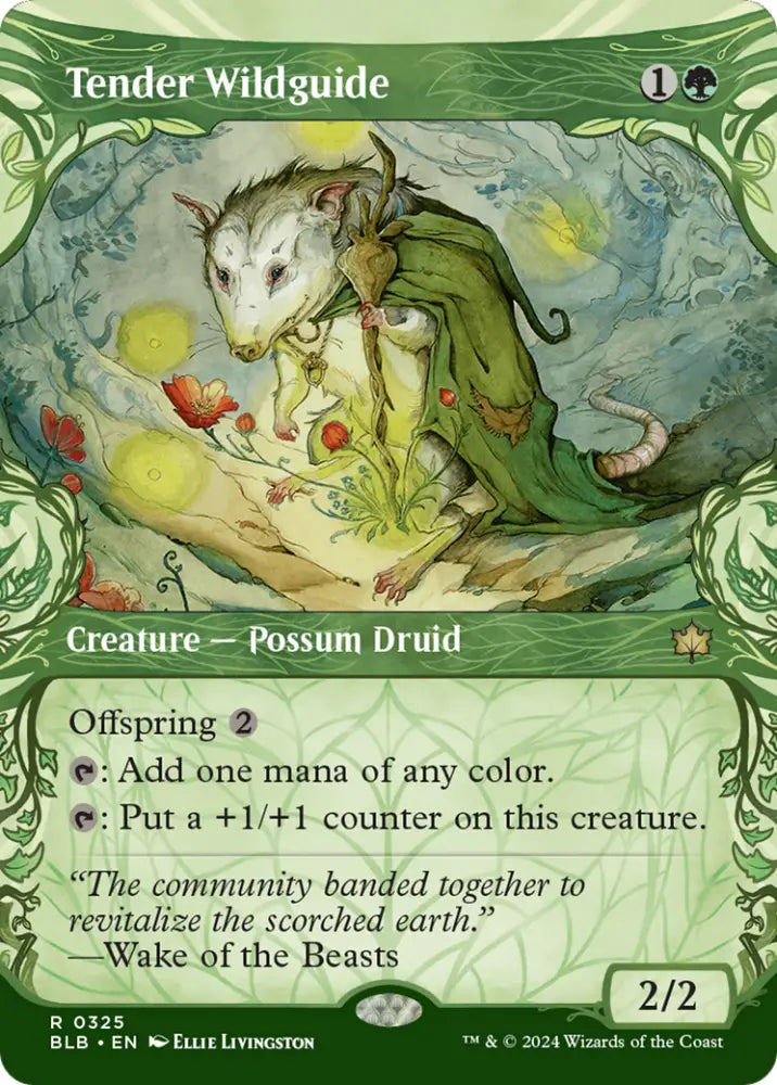 Tender Wildguide (Showcase) [Bloomburrow] - MTG Single