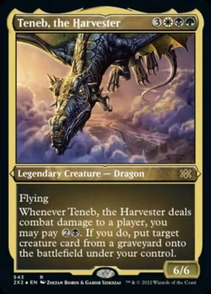Teneb the Harvester (Foil Etched) [Double Masters 2022] - MTG Single