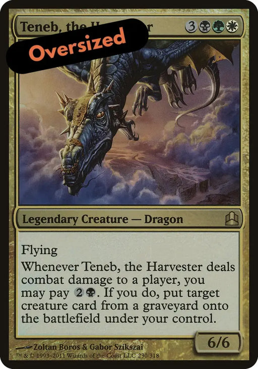 Teneb the Harvester (Oversized) [Commander 2011 Oversized] - MTG Single