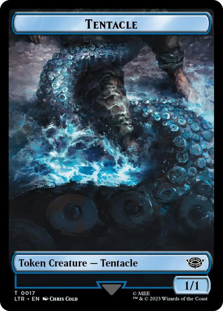 Tentacle // Food (0023) Double-Sided Token (Surge Foil) [The Lord of the Rings: Tales of Middle-Earth Tokens] - MTG