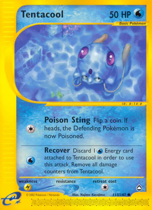 Tentacool (113/147) [Aquapolis] - Pokemon Single