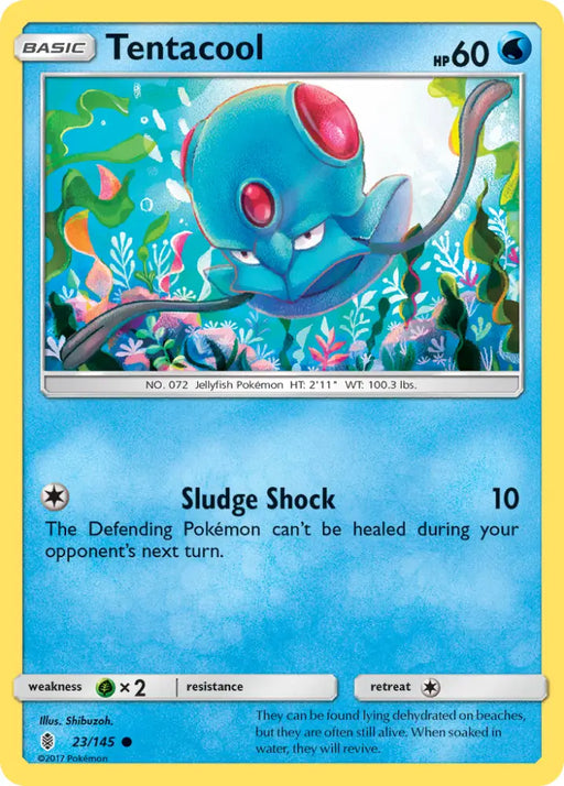 Tentacool (23/145) [Sun & Moon: Guardians Rising] - Pokemon Single