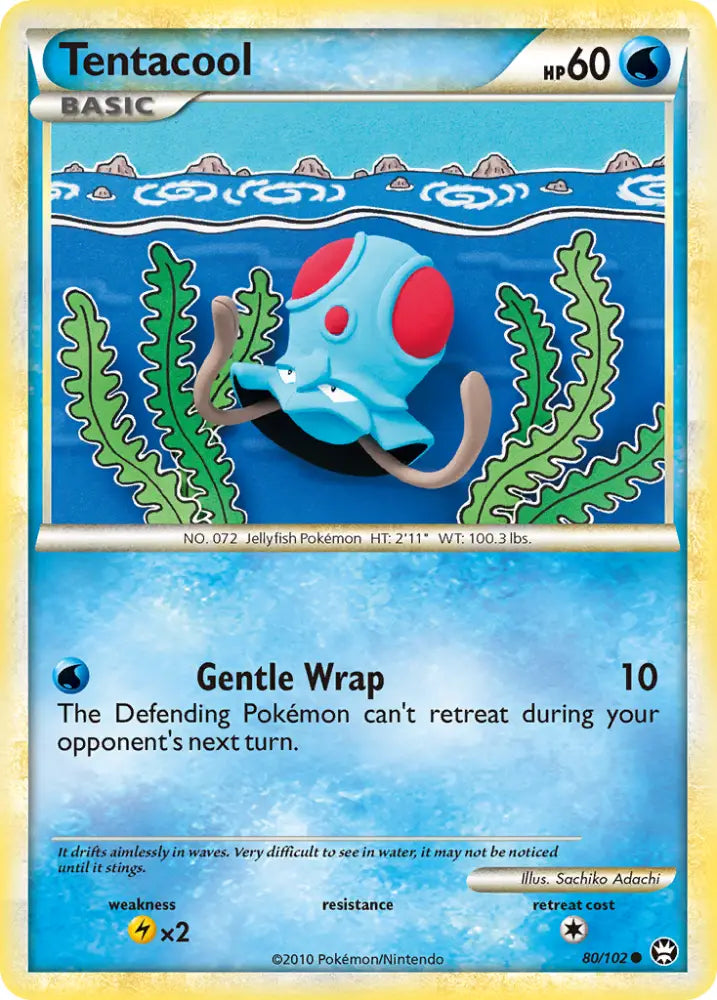 Tentacool (80/102) [HeartGold & SoulSilver: Triumphant] - Pokemon Single