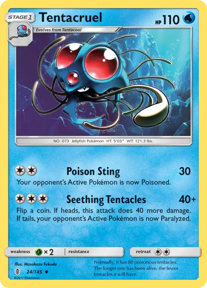 Tentacruel (24/145) [Sun & Moon: Guardians Rising] - Pokemon Single
